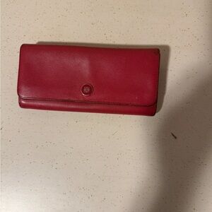 Loewe Cherry Red Leather Wallet